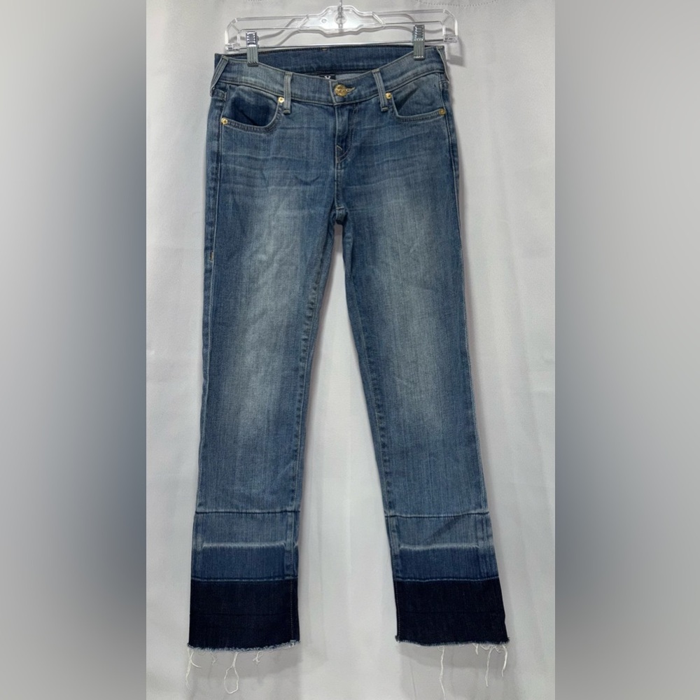 True Religion Ombre Cropped Jean
